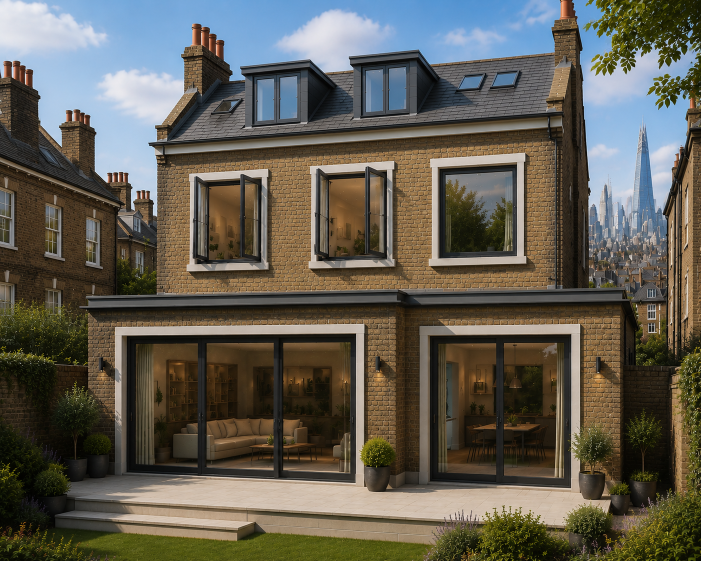 SAINTY™ Triple-Pane Aluminum Casement Windows - London Residential Project