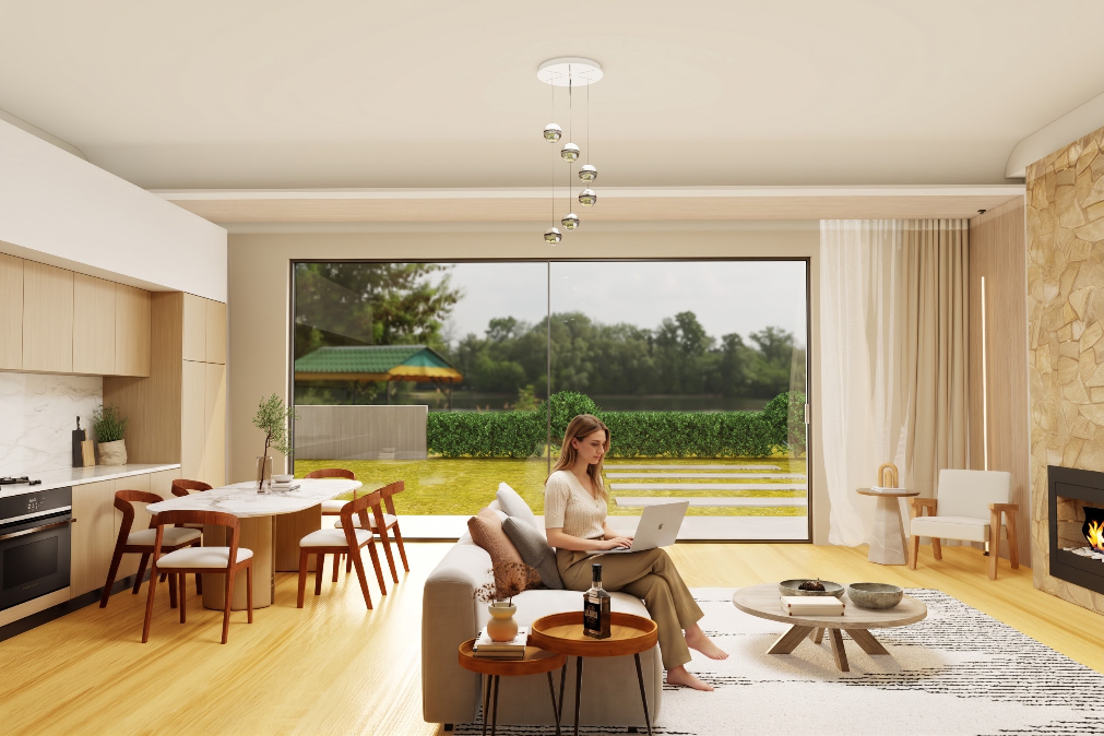SAINTY™ Thermally Broken Aluminum Sliding Doors - Sliding door