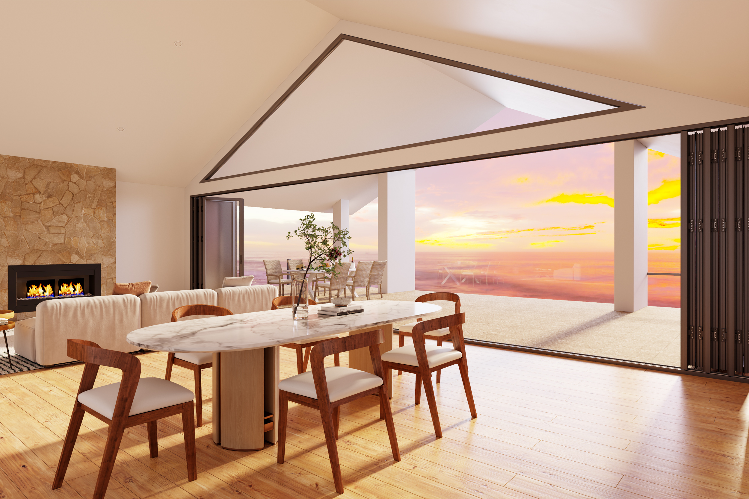 SAINTY™ Fire Rated Aluminum Bi-Fold Doors - 9612 E Cholla St Scottsdale AZ 85260