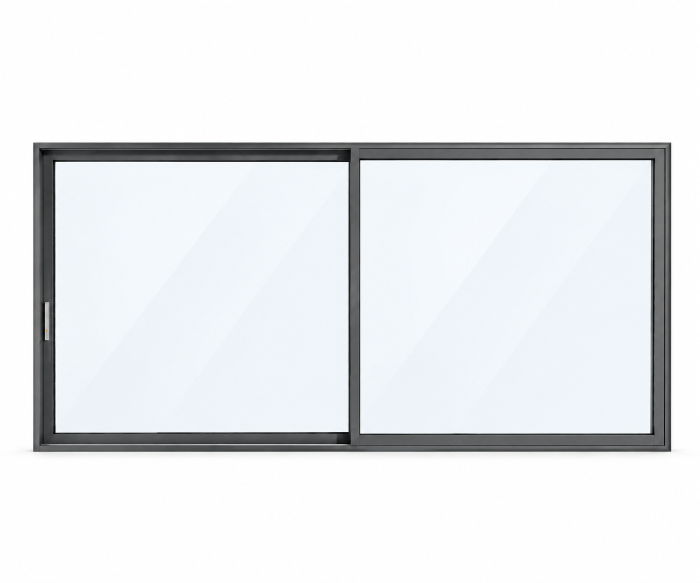 Puerta corredera de aluminio de alta eficiencia energética SAINTY con acabado negro mate para edificios comerciales de Tennessee.