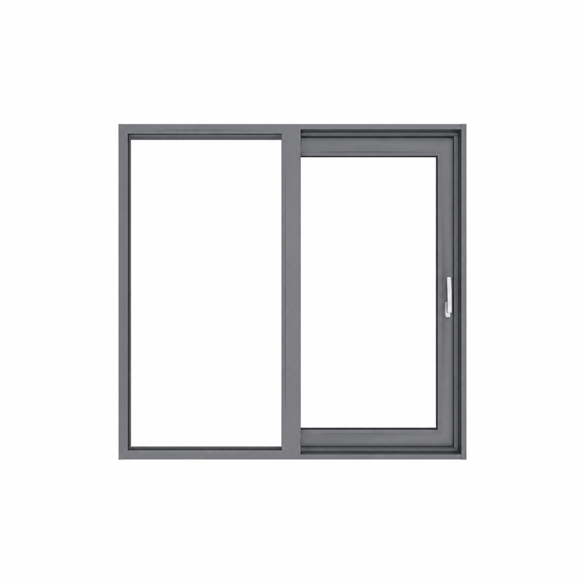 SAINTY™ Impact Resistant Aluminum Sliding Window in White Powder Coating for US Residential Homes.