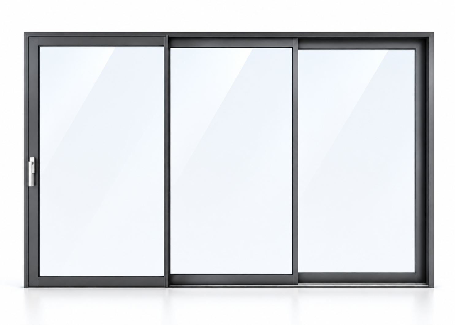 SAINTY white powder coated aluminum sliding door installed in a modern Arizona apartment balcony with Low-E glass.