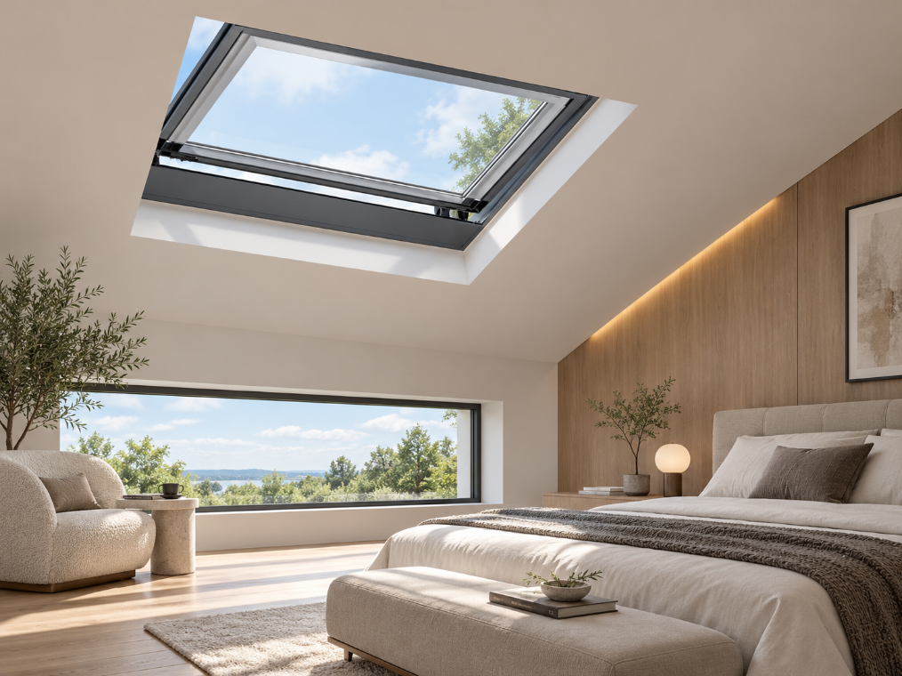 Installed SAINTY™ UV-resistant skylight on a Washington multi-family apartment project with AAMA 2604 finish.