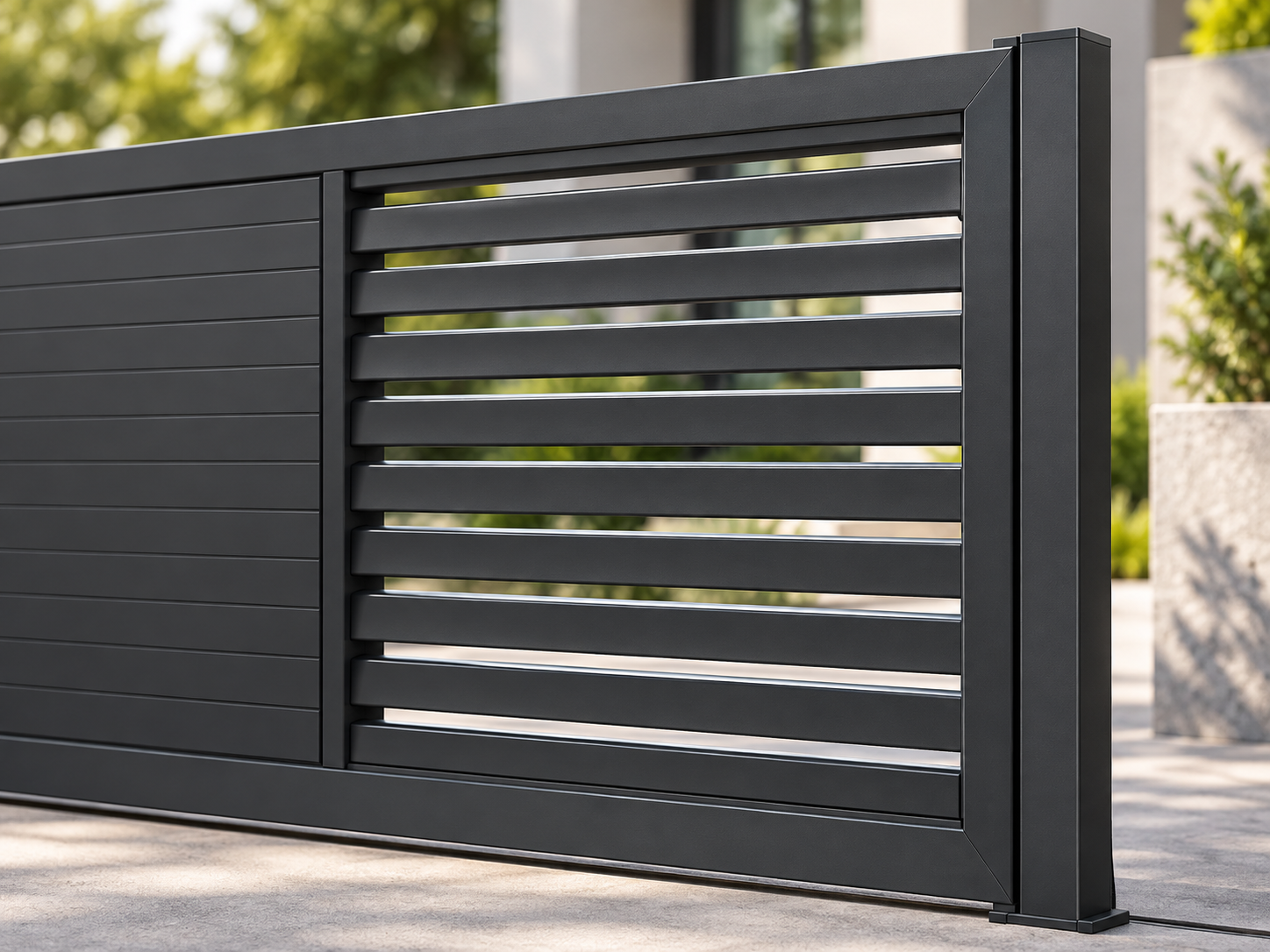 SAINTY Gate Frame Profile featuring 34mm PA66 GF25 Thermal Break for Temperature Stability.
