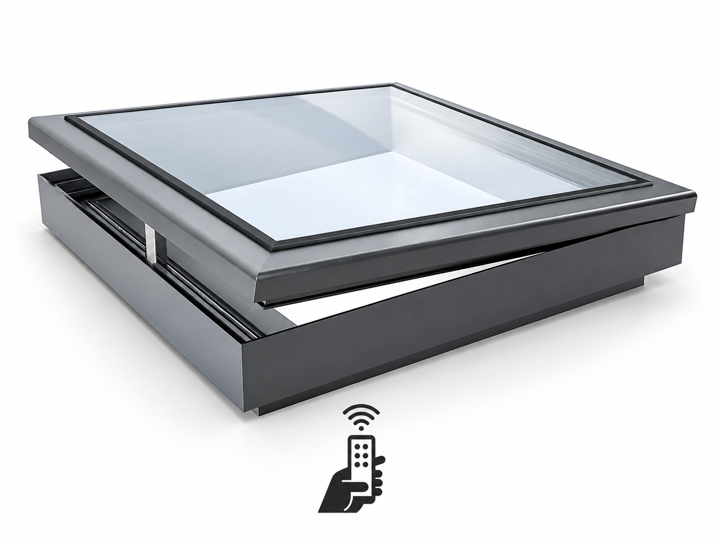 SAINTY™ Aluminum Skylight in Slate Gray featuring 6063-T5 alloy and AAMA certified frame for Washington apartments.