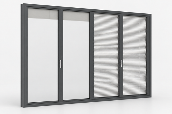 SAINTY™ Hurricane-Rated Bi-Fold Door in Black Powder Coating for United States Villa Projects.